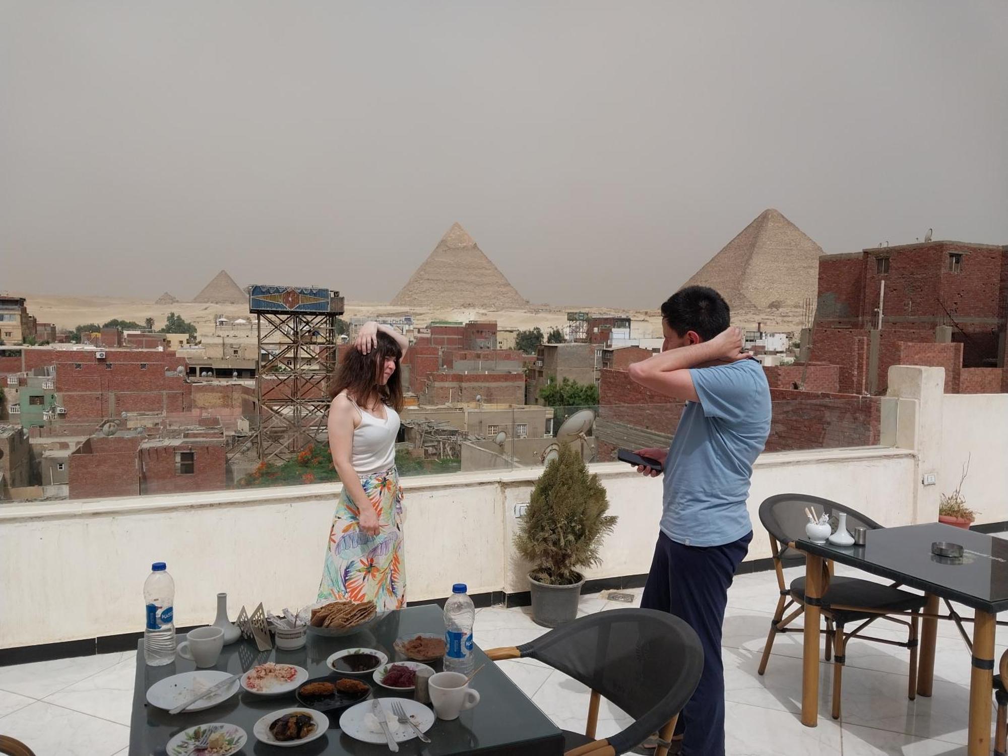 Eagles Pyramids View Ξενοδοχείο Kafret el-Gabal Εξωτερικό φωτογραφία